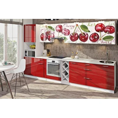 Kitchen "Painted high gloss with printing" KX-6746